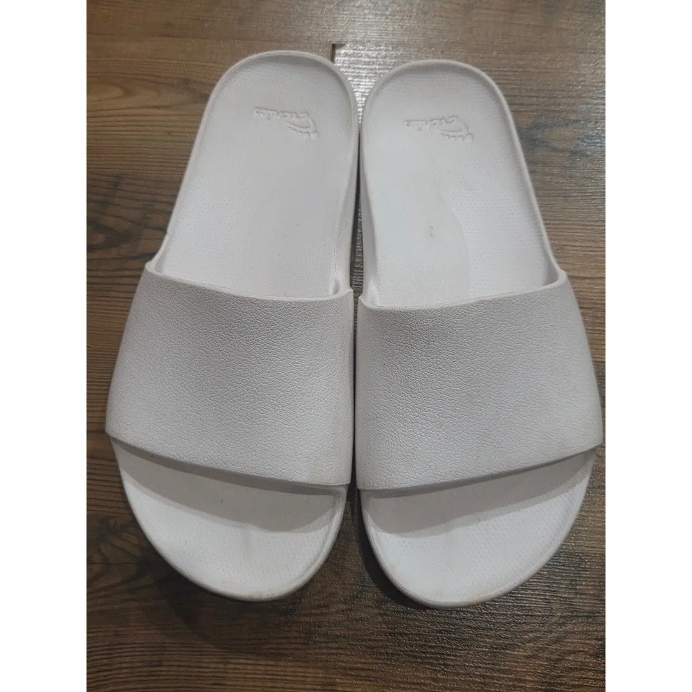 Archies White Arch Support Slides Waterproof Sport Comfort 12 Mens 11 women